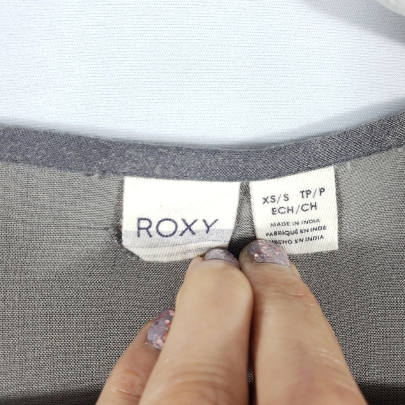 Roxy Boho Acid Wash Long Kimono Top - Picture 5 of 8